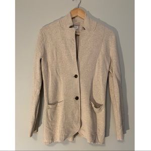 J. Crew Factory Sweater Blazer in Beige Size S